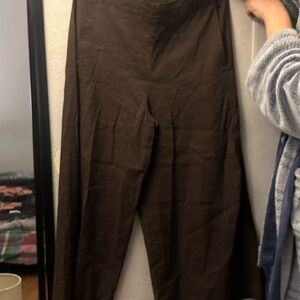 Vince Wide Leg Brown Pants